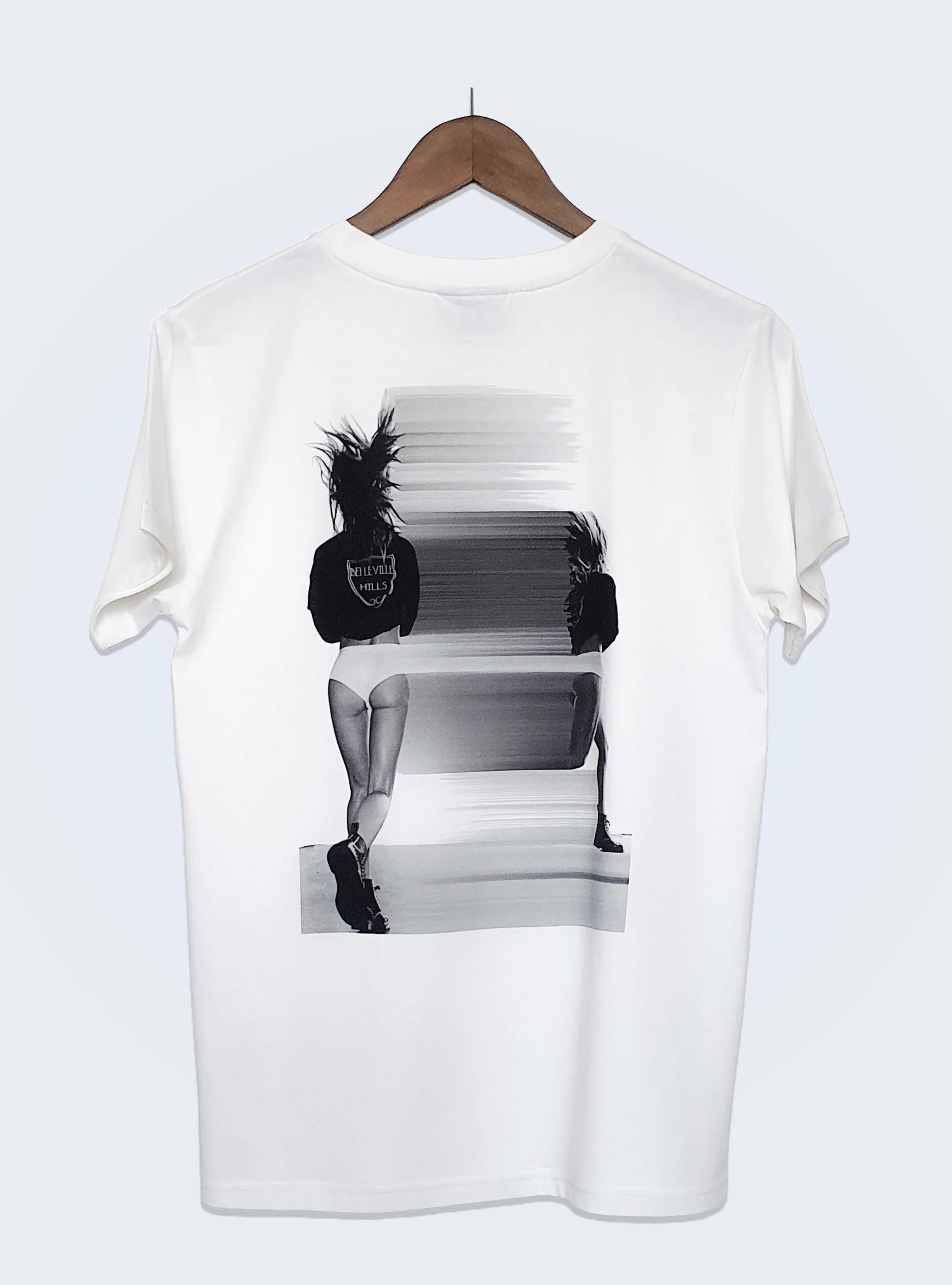 BEVERLY THRILLS – BACK PRINT – WHITE T-SHIRT