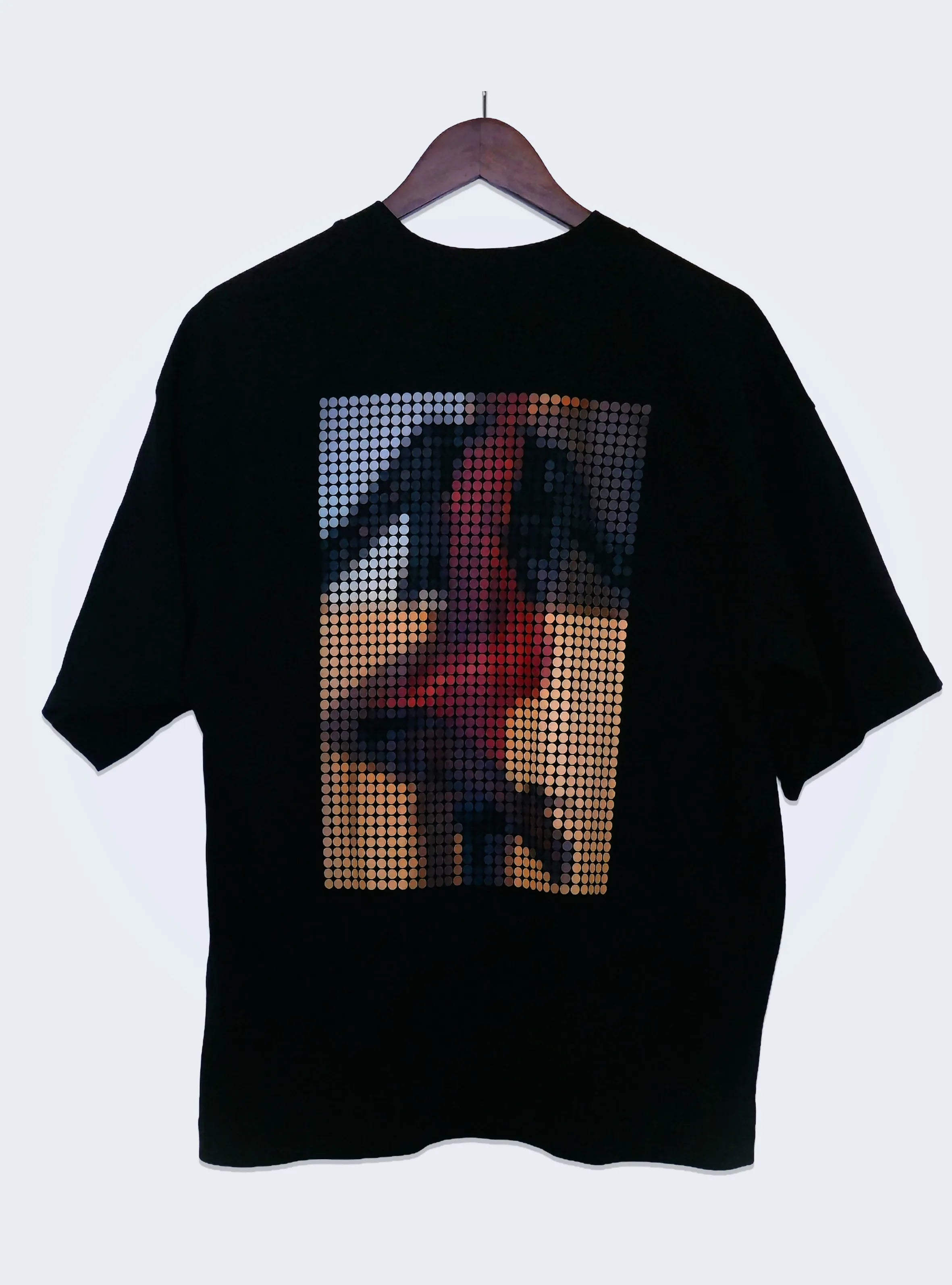CONNECT THE THOTS – BACK PRINT – BLACK OVERSIZED T-SHIRT