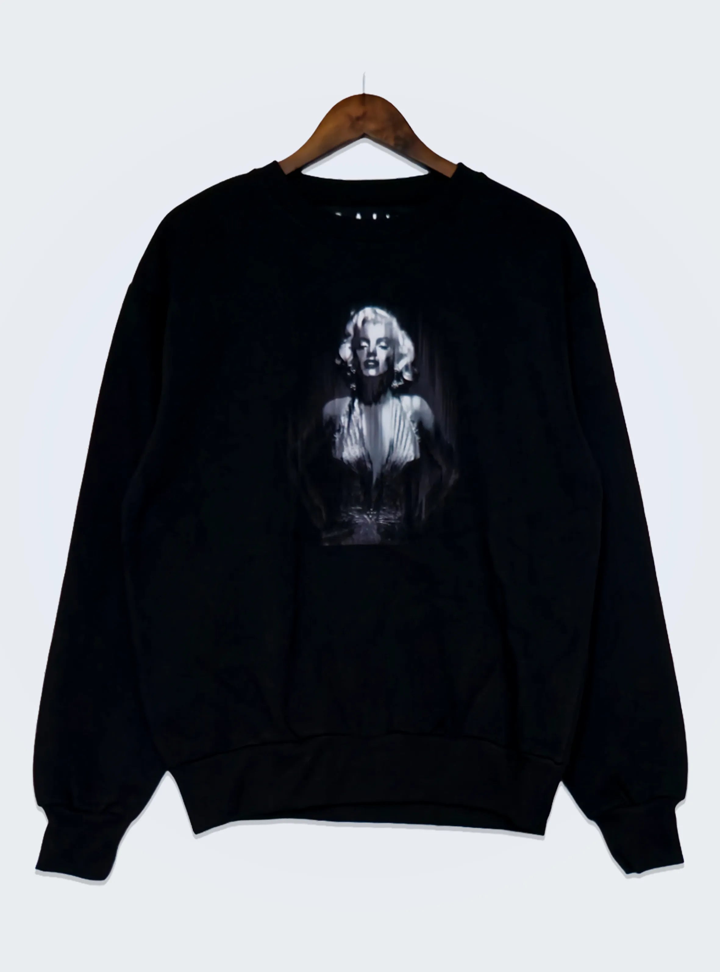 ICON ONE – FRONT PRINT – BLACK JUMPER