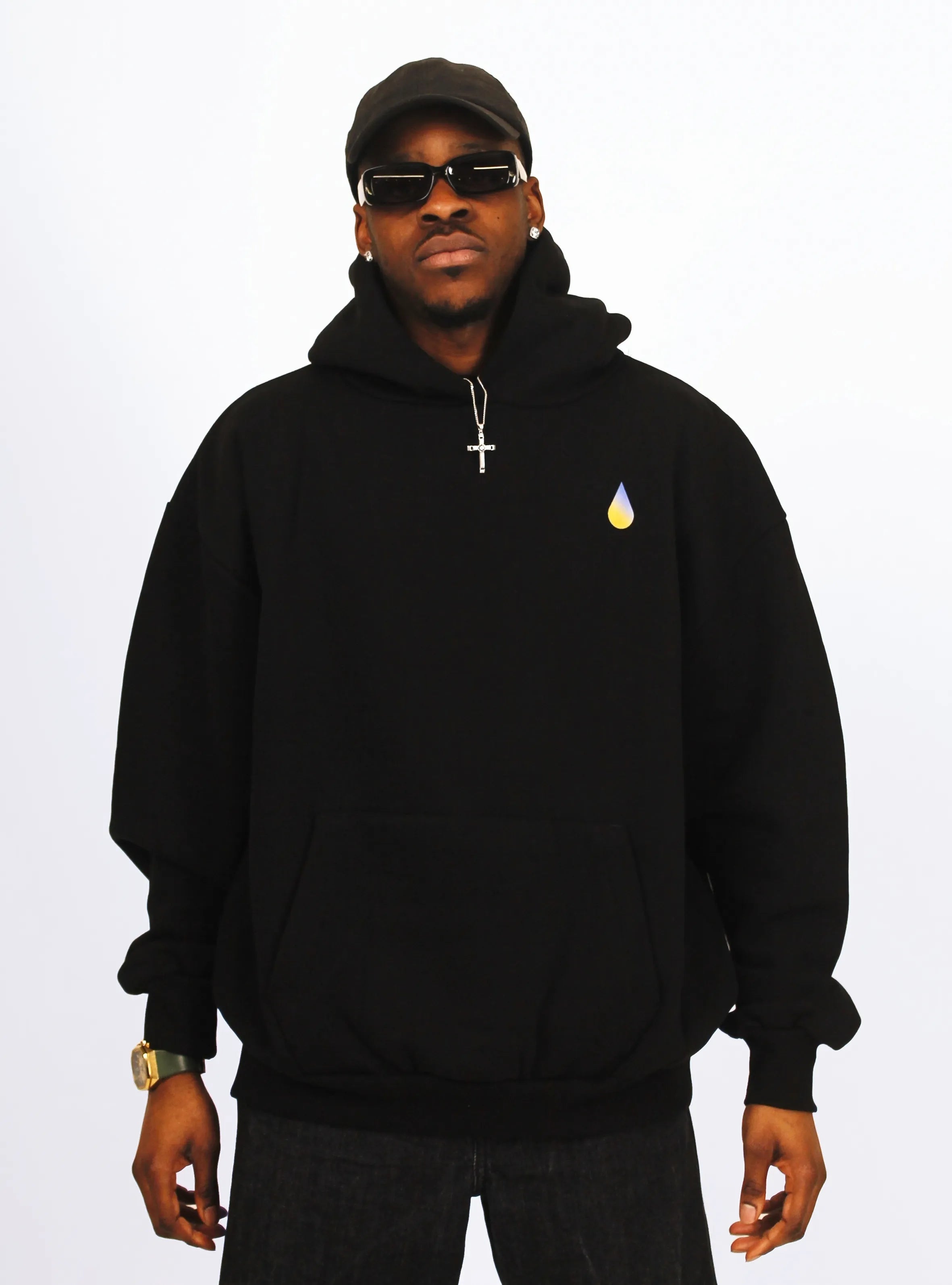 KING OF CLUBS – BACK PRINT – BLACK HOODIE