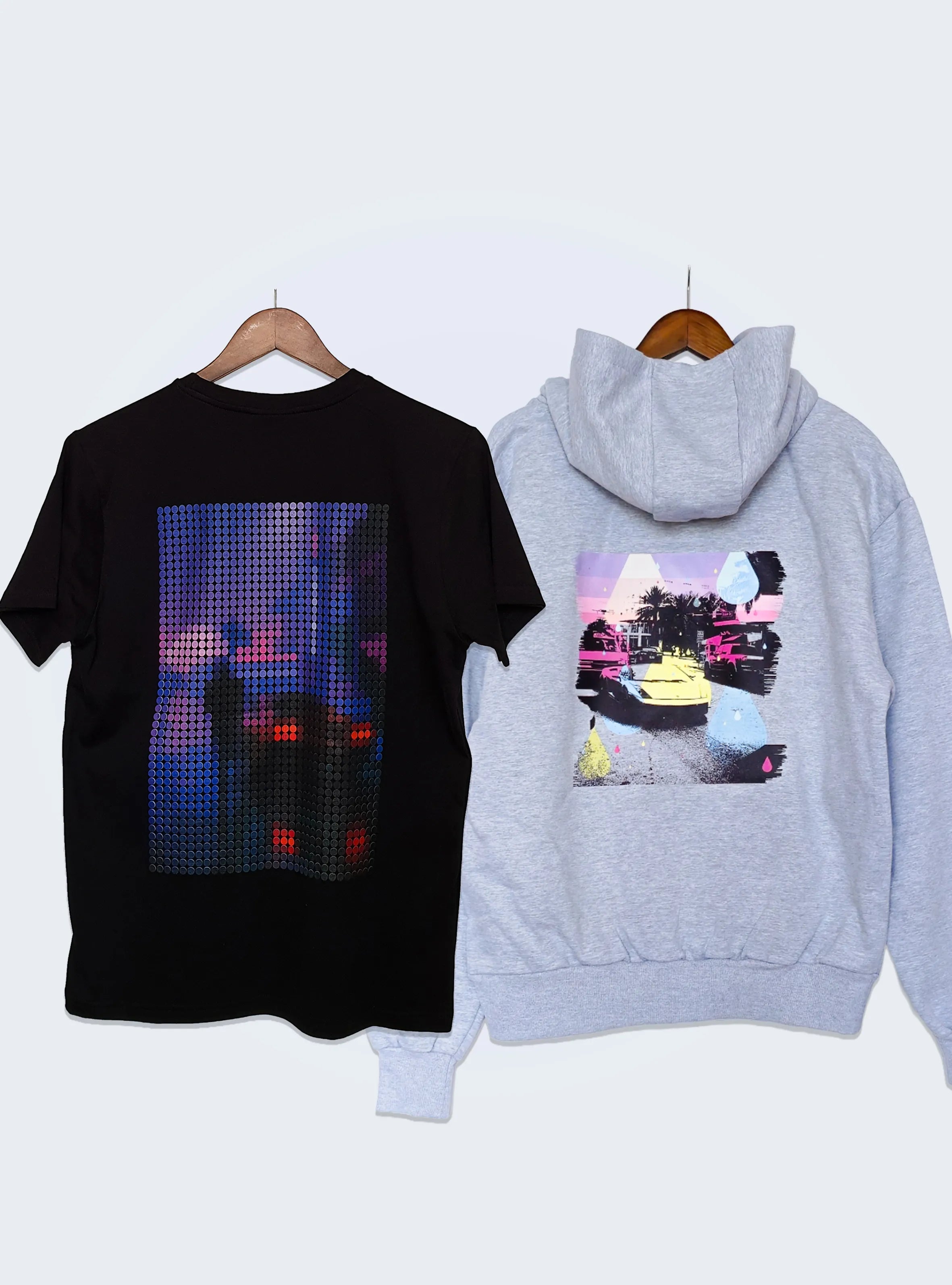 MIAMI VIBES T-SHIRT AND HOODIE SET