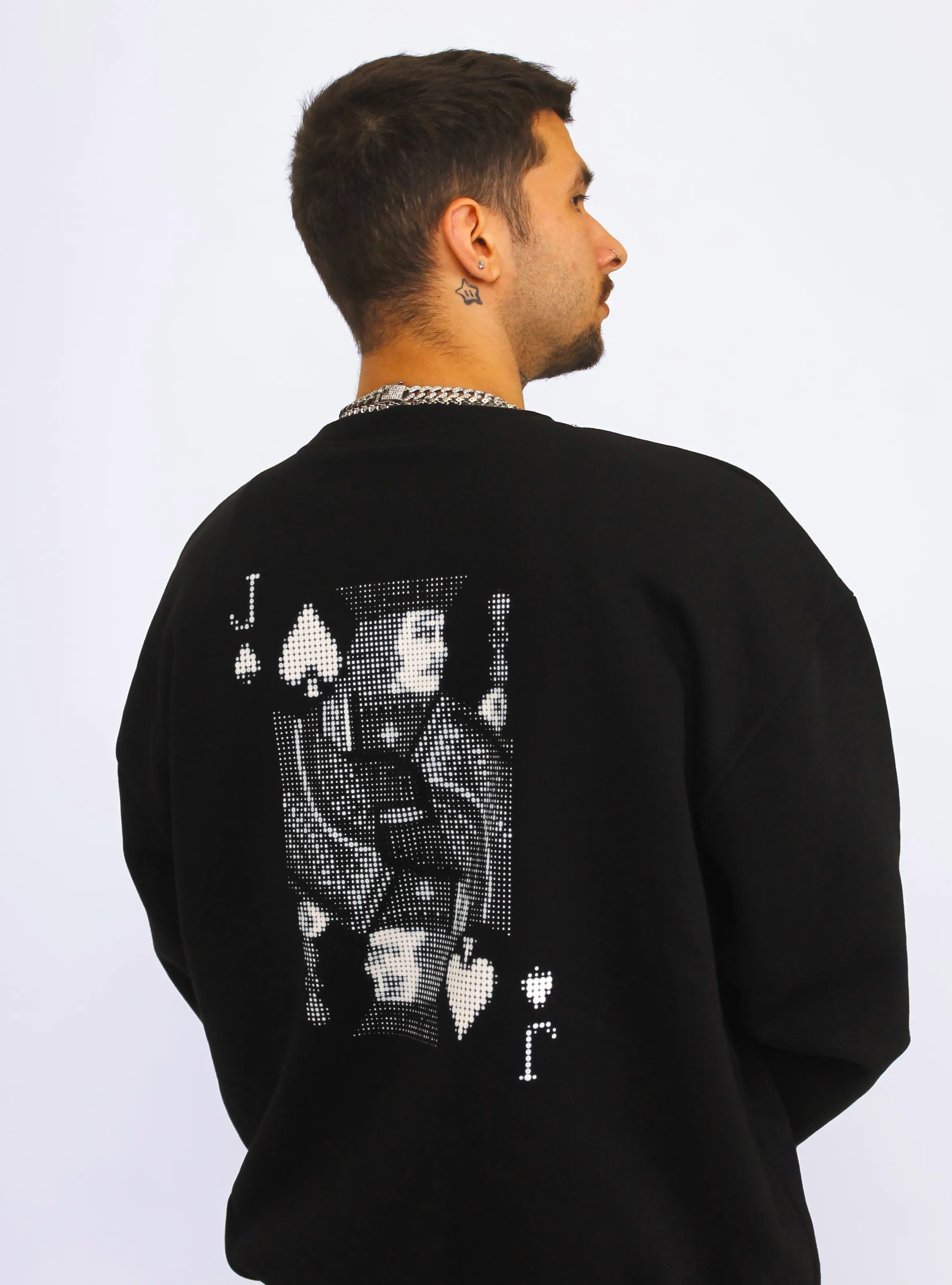 PAC-MAN JACK – BACK PRINT – BLACK JUMPER