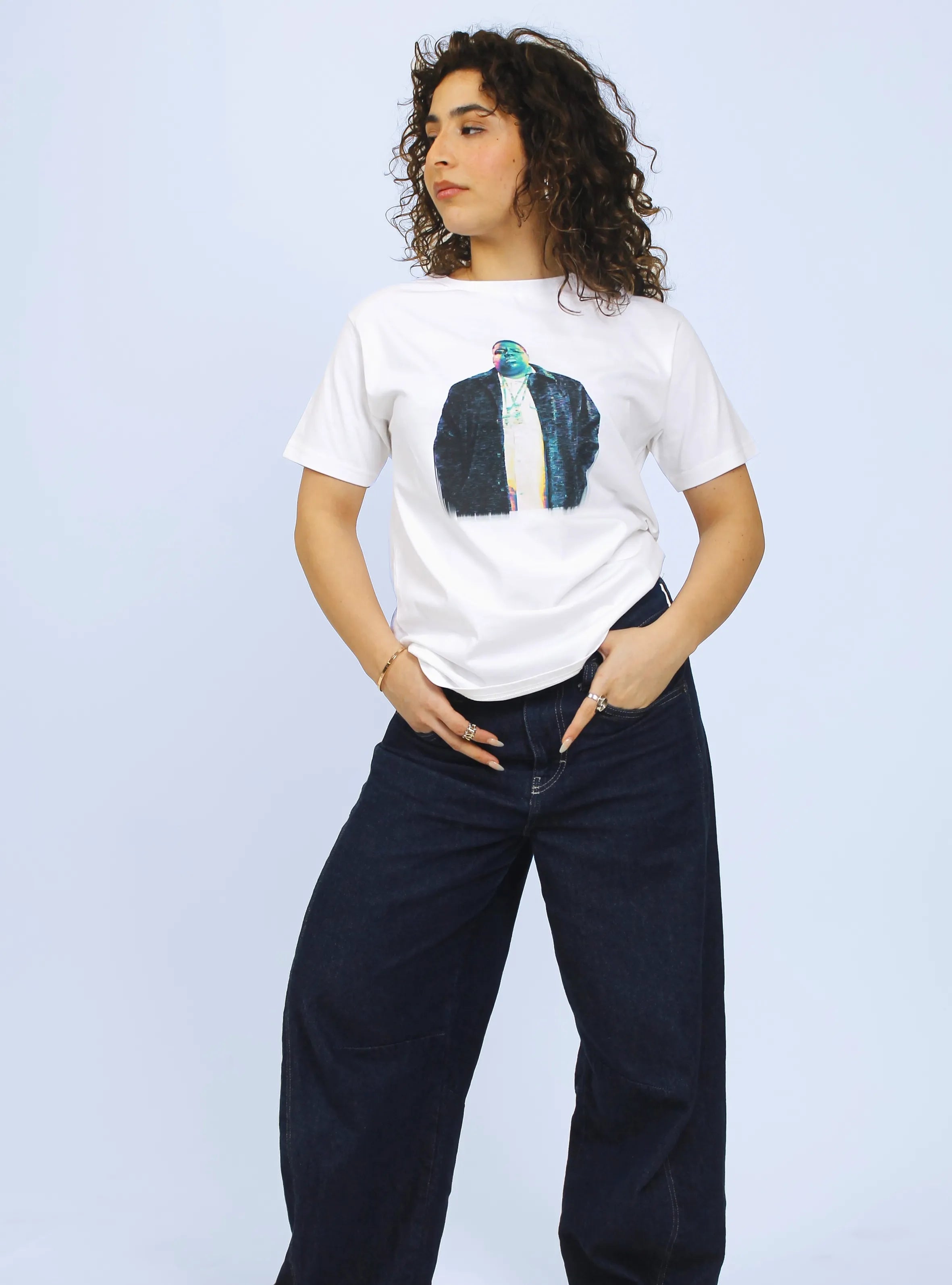 ICON TWO – FRONT PRINT – WHITE T-SHIRT
