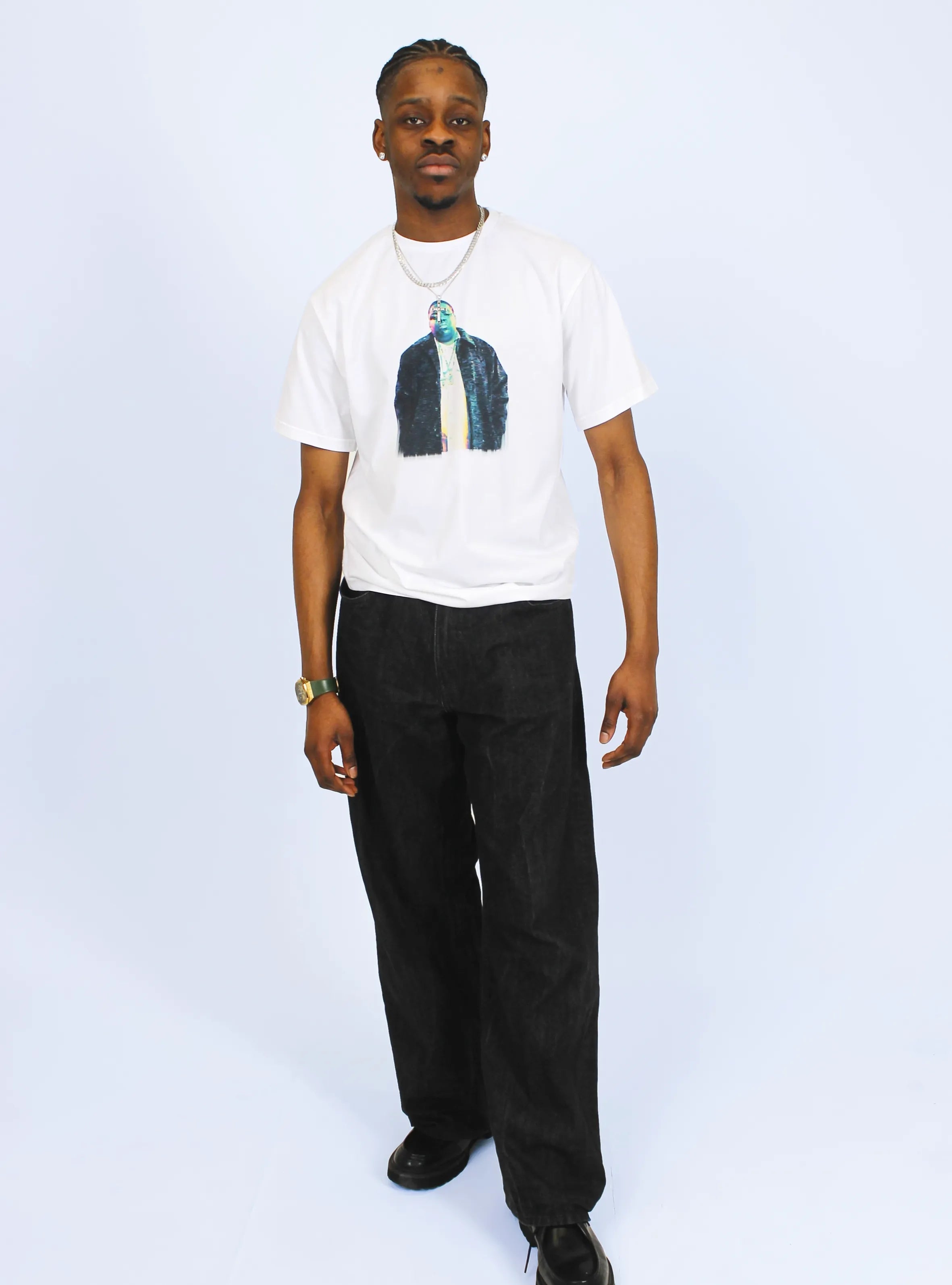 ICON TWO – FRONT PRINT – WHITE T-SHIRT