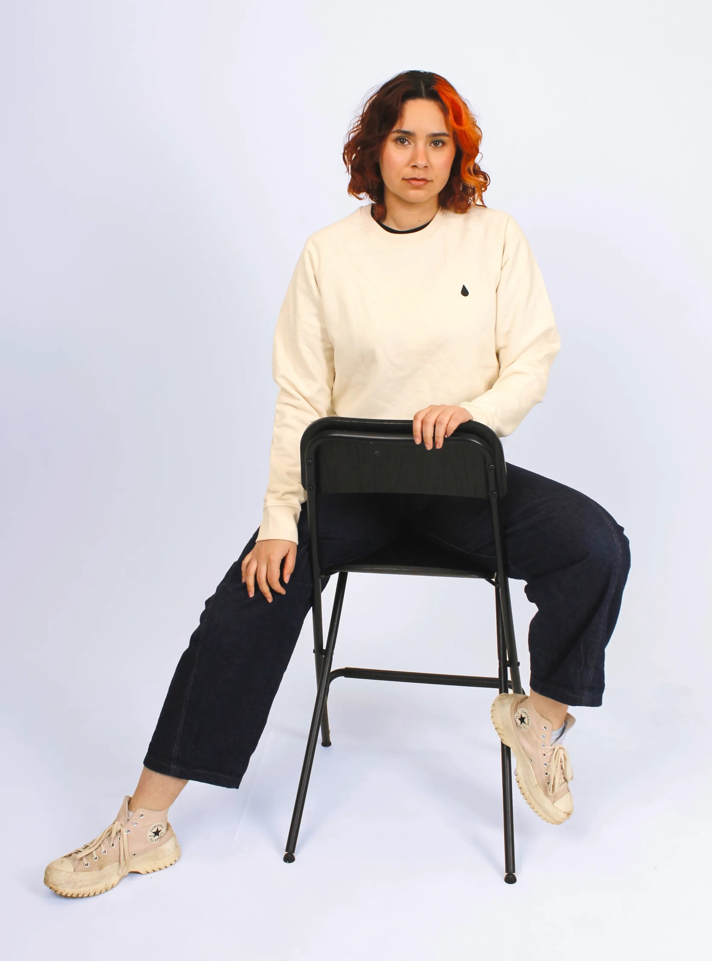 RAINMAKR LDN – BACK PRINT – NATURAL RAW JUMPER