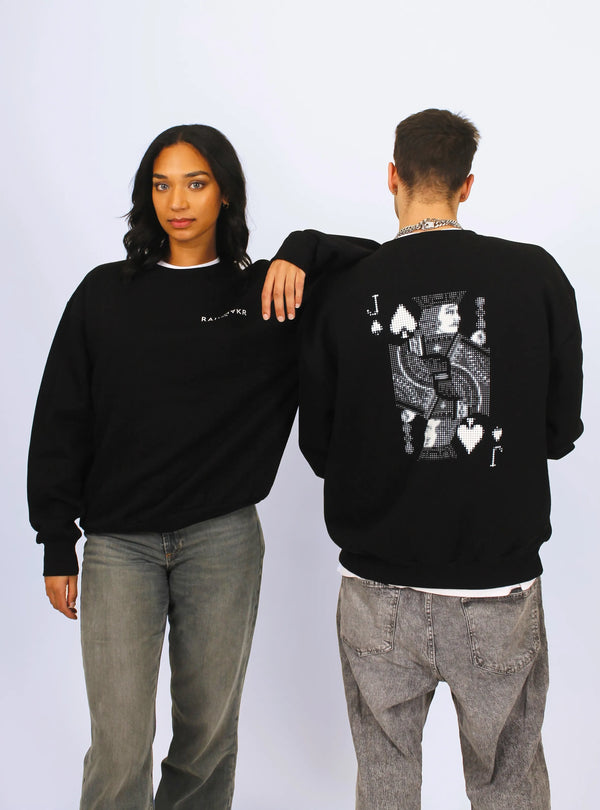 PAC-MAN JACK – BACK PRINT – BLACK JUMPER
