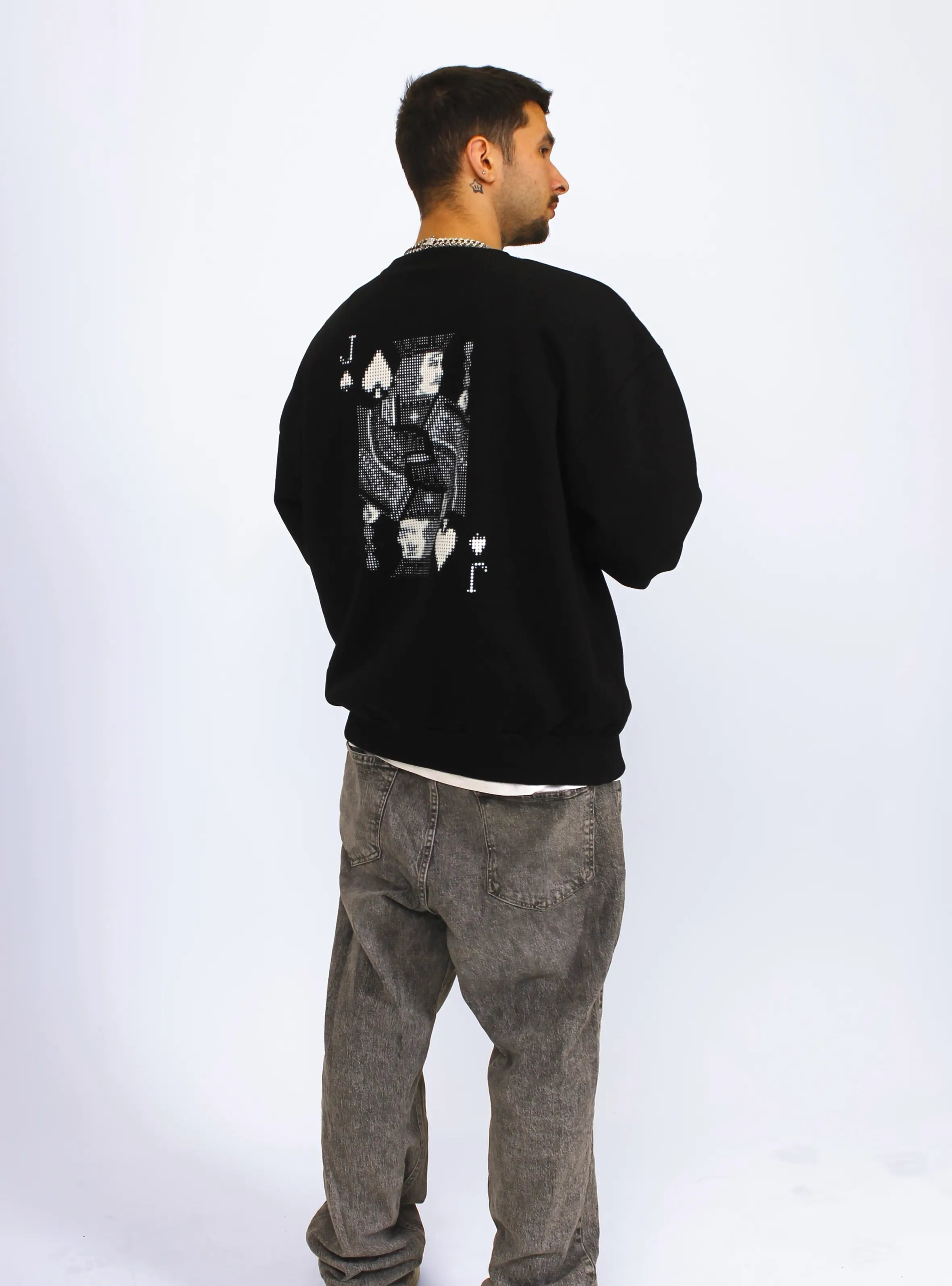 PAC-MAN JACK – BACK PRINT – BLACK JUMPER