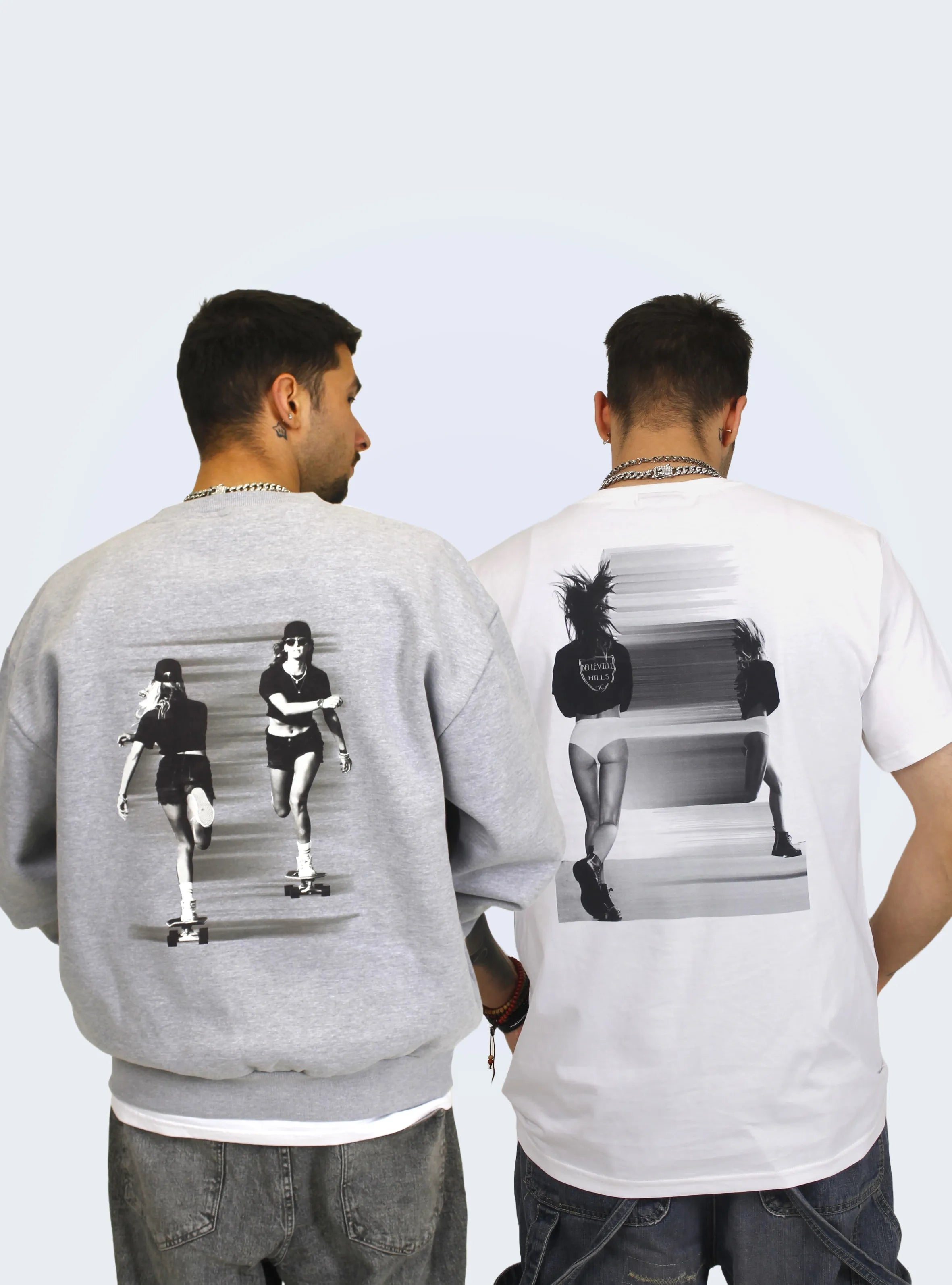 RUN AND ROLL T-SHIRT AND JUMPER SET