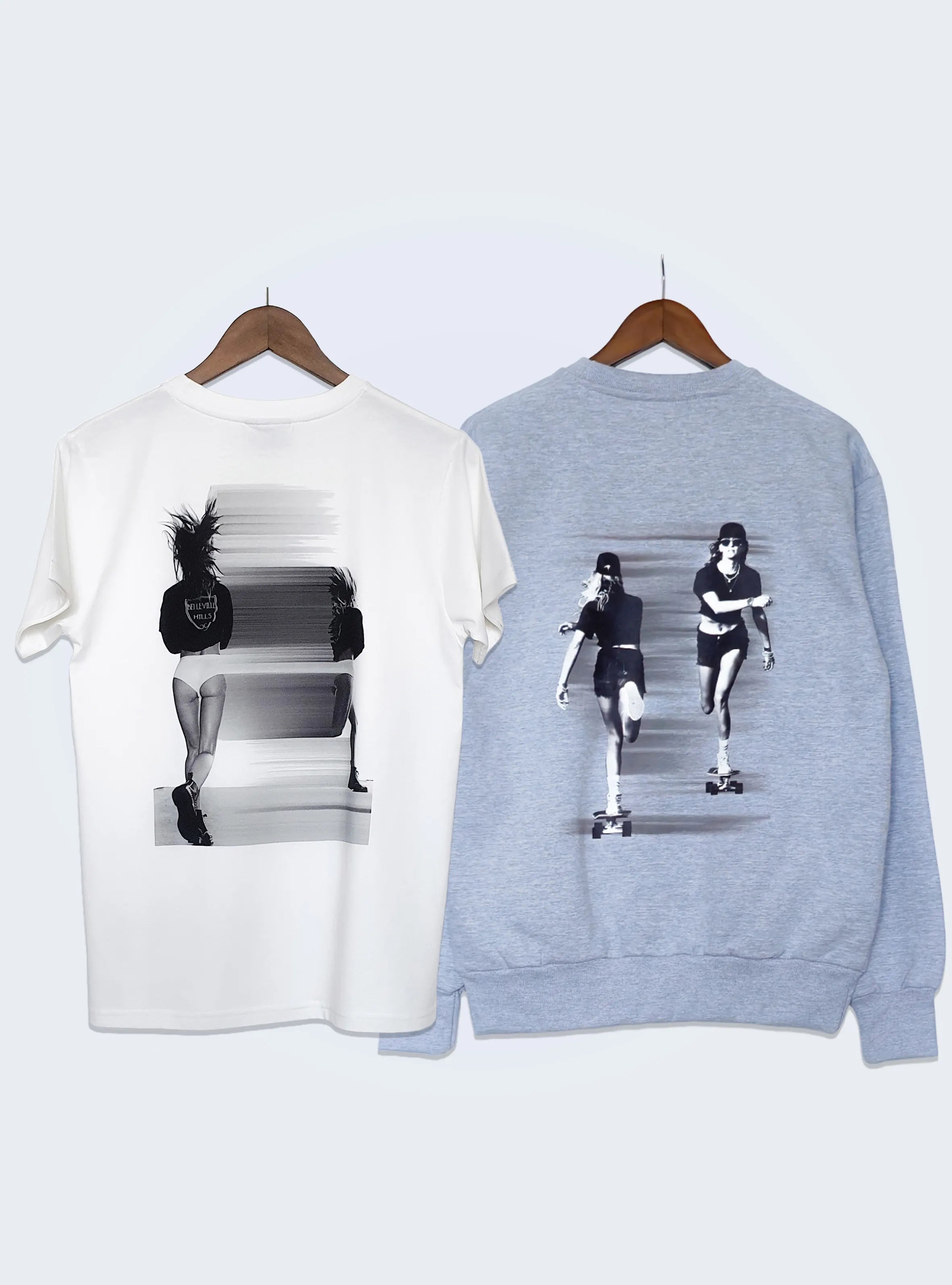 RUN AND ROLL T-SHIRT AND JUMPER SET