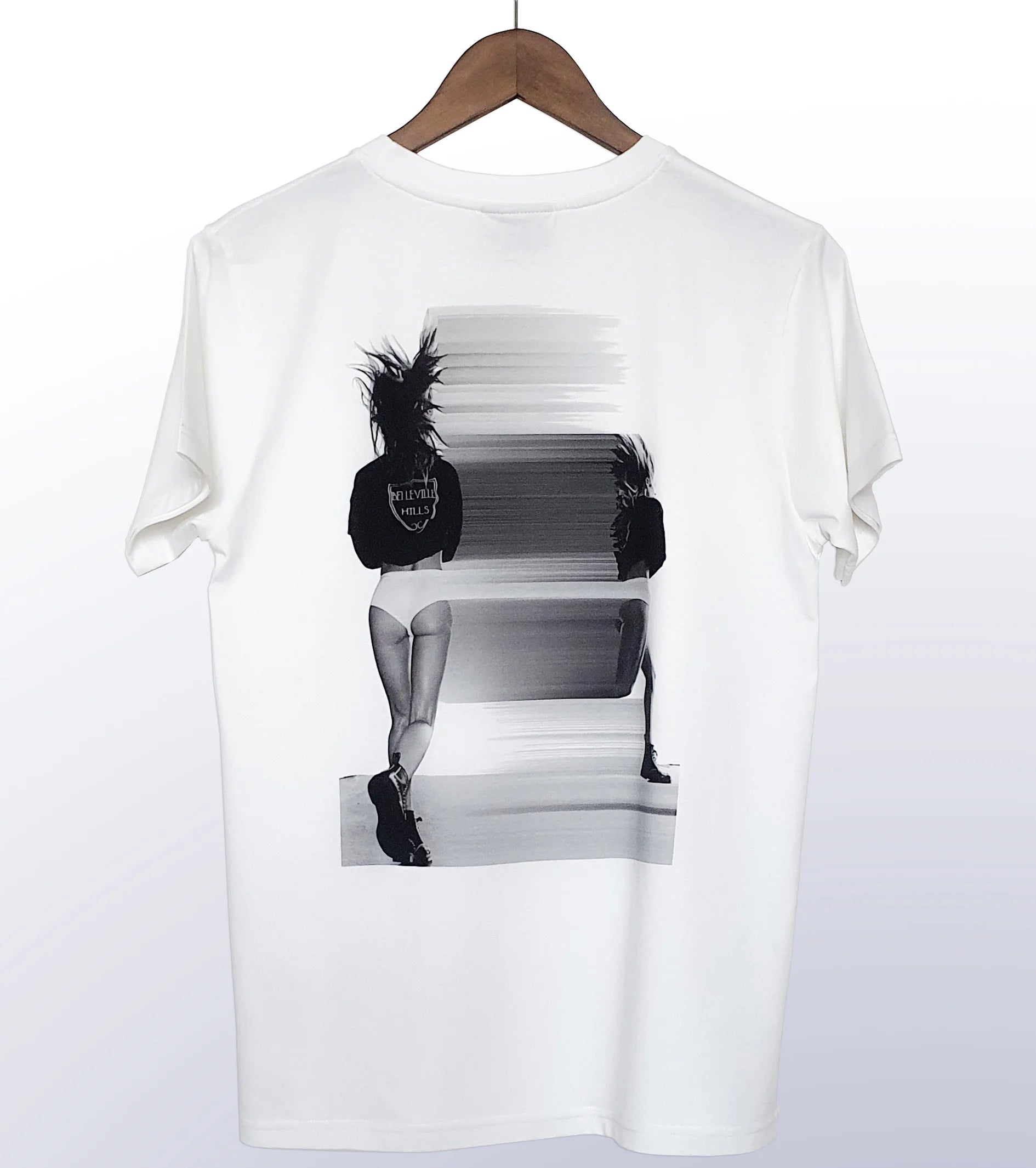 BEVERLY THRILLS – BACK PRINT – WHITE T-SHIRT