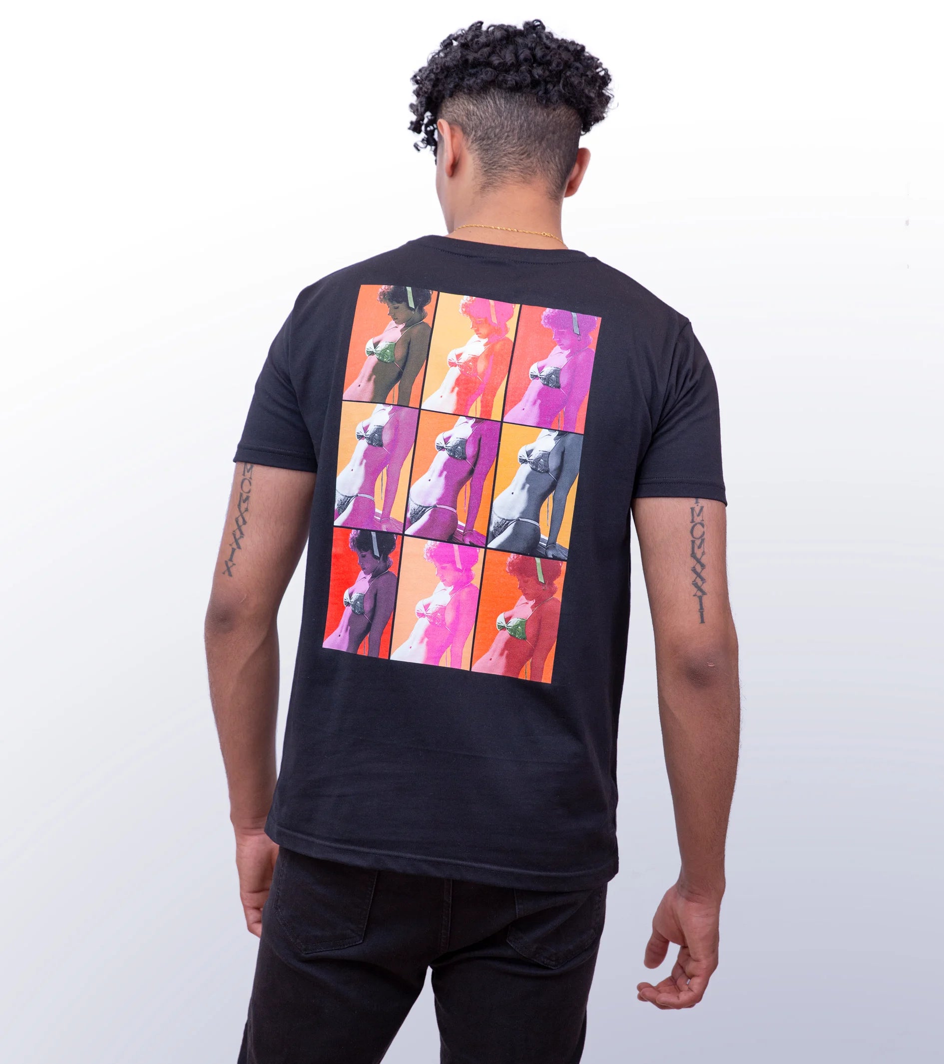 BLOCK PARTY – BACK PRINT – BLACK T-SHIRT