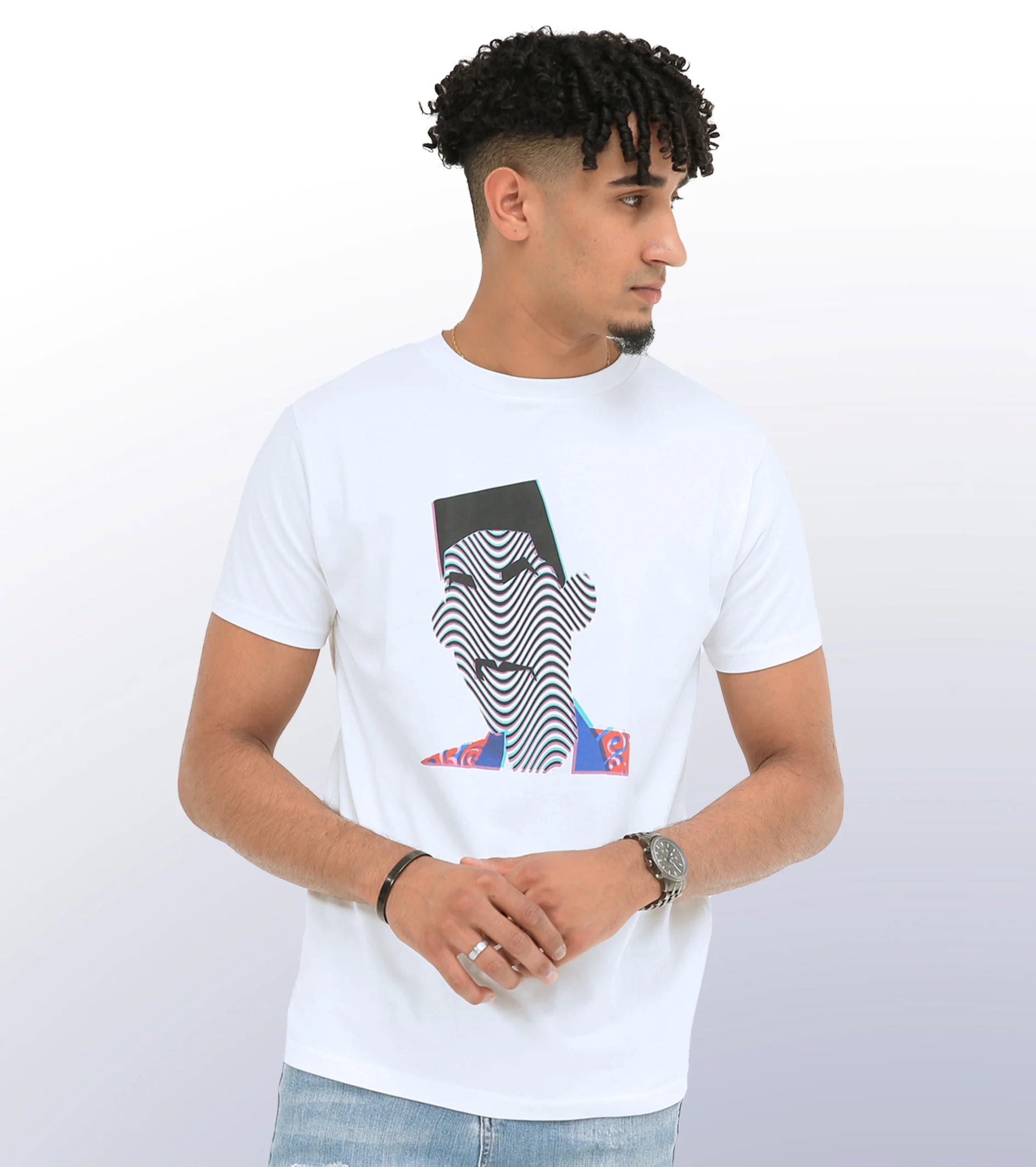 FRESH T – FRONT PRINT – WHITE T-SHIRT