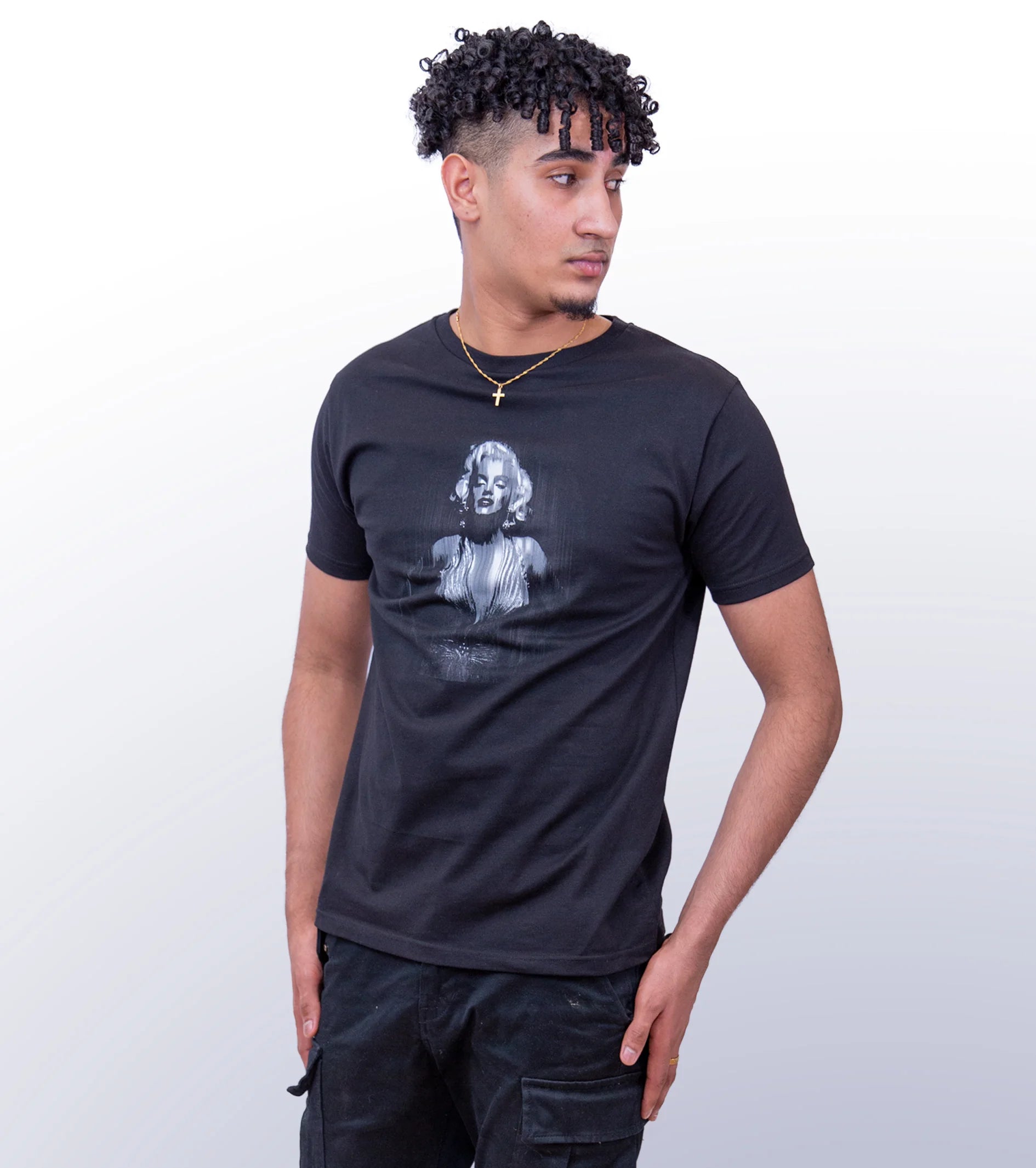 ICON ONE – FRONT PRINT – BLACK T-SHIRT