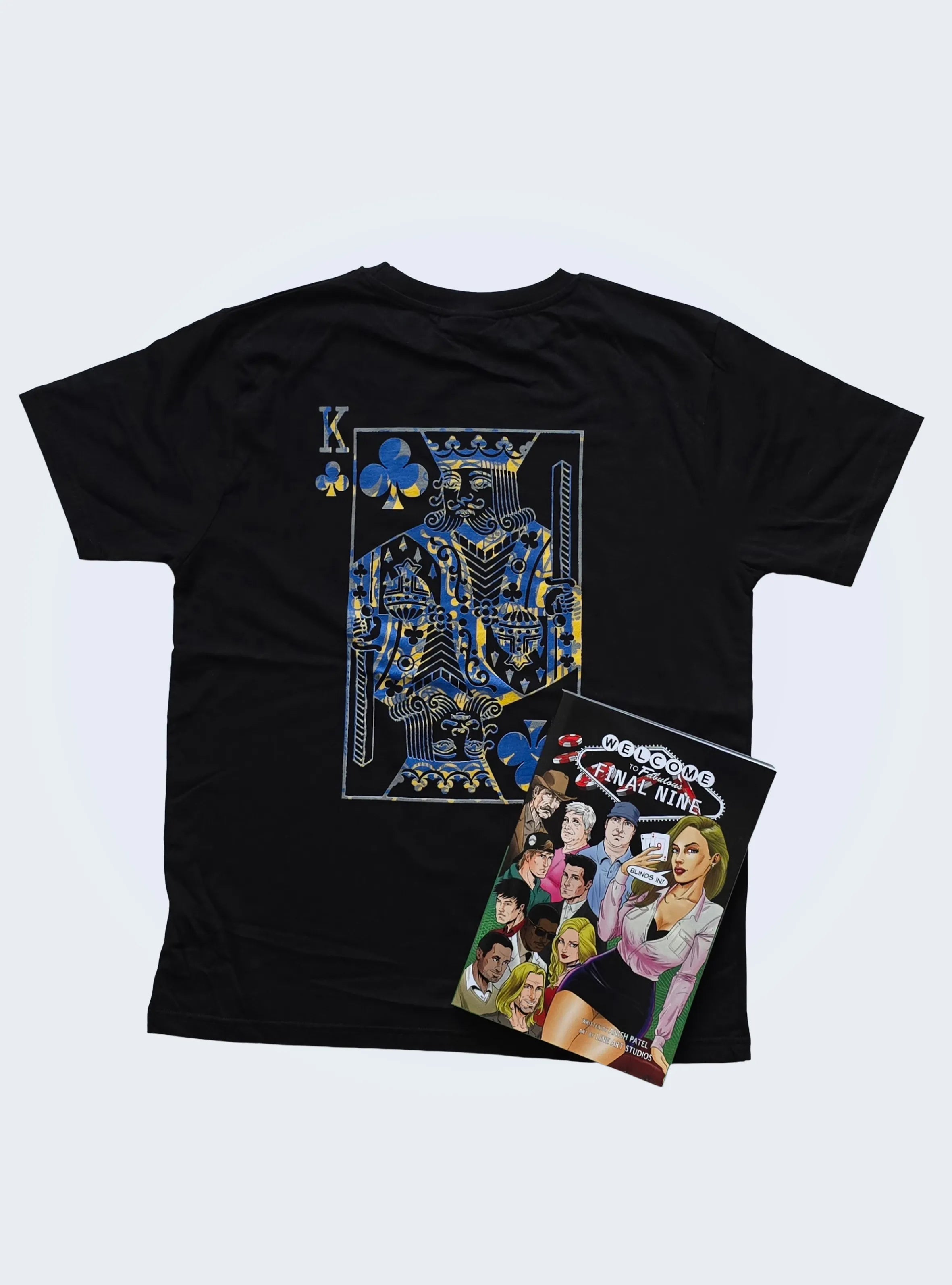 FINAL NINE GRAPHIC NOVEL AND KING OF CLUBS T-SHIRT SET